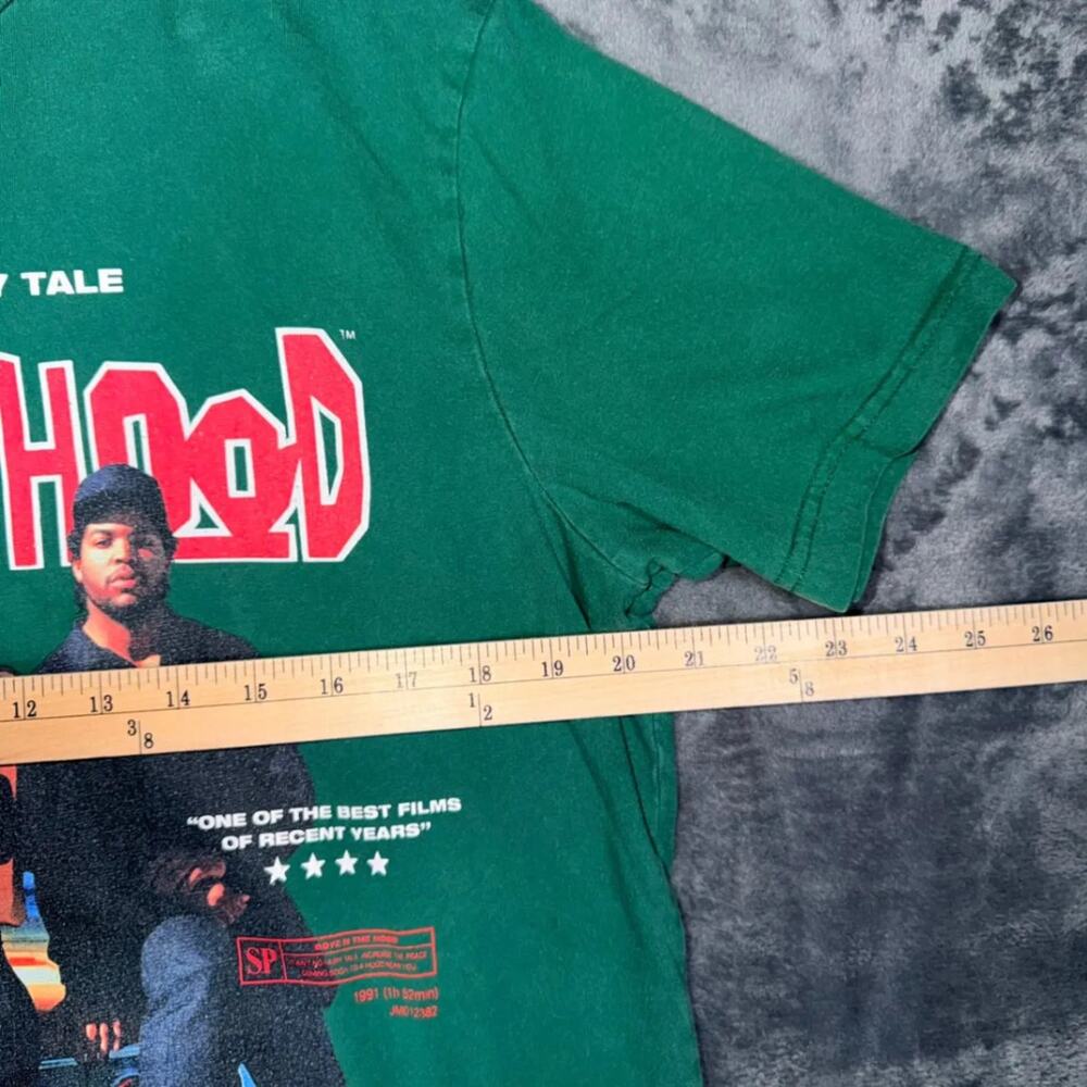 Boyz N The Hood Shoe Palace Men T-Shirt M Green Graphic Movie Increase The Peace - Picture 7 of 7